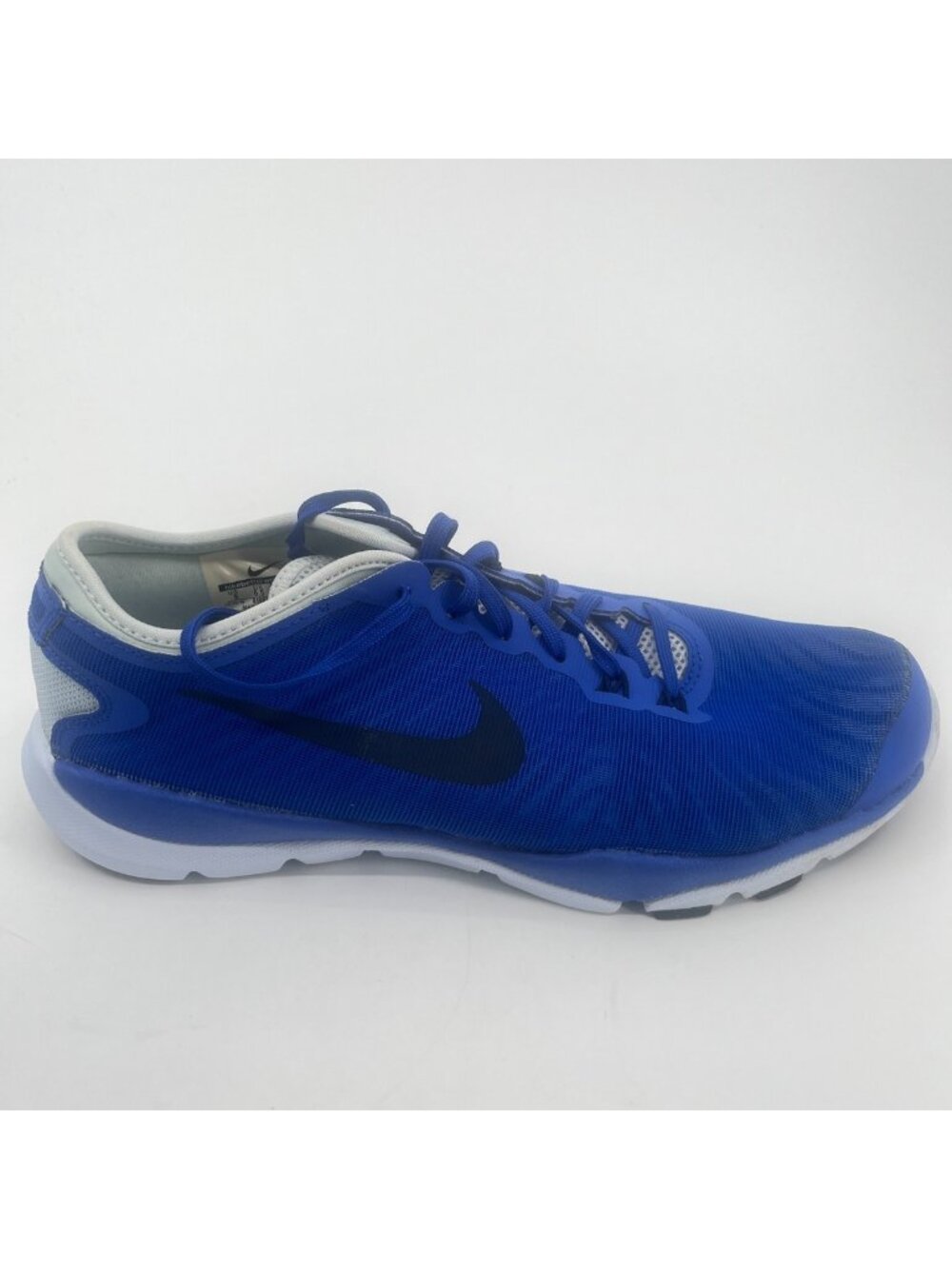 Nike Flex Supreme TR 4 Flywire Womens Size 9 Blue White Running Shoes Sneakers